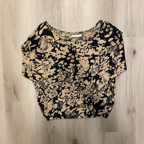 HERO & LEANDER ¾ Sleeve Floral Top from Anthropologie Size M - Picture 1 of 5